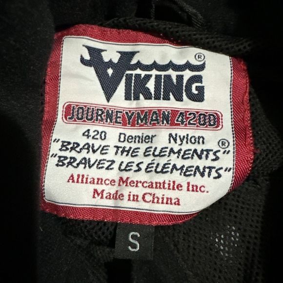 VIKING Men Journeyman 420D Waterproof Heavy Duty Hooded Industrial Jacket size S - Picture 4 of 5